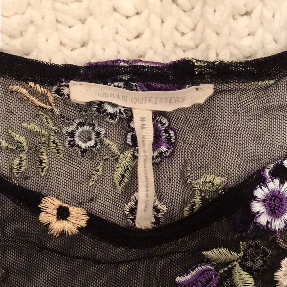 NWOT. Sheer short sleeve tee - Picture 3 of 4